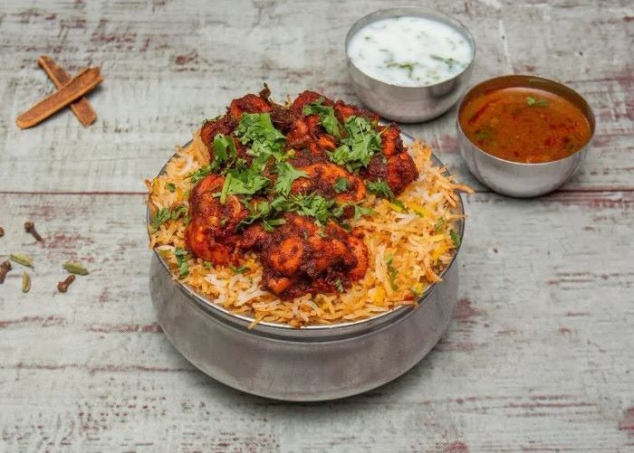 Jai fried chicken dum biryani (JFC) at Jai Indian Kitchen Centerton AR
