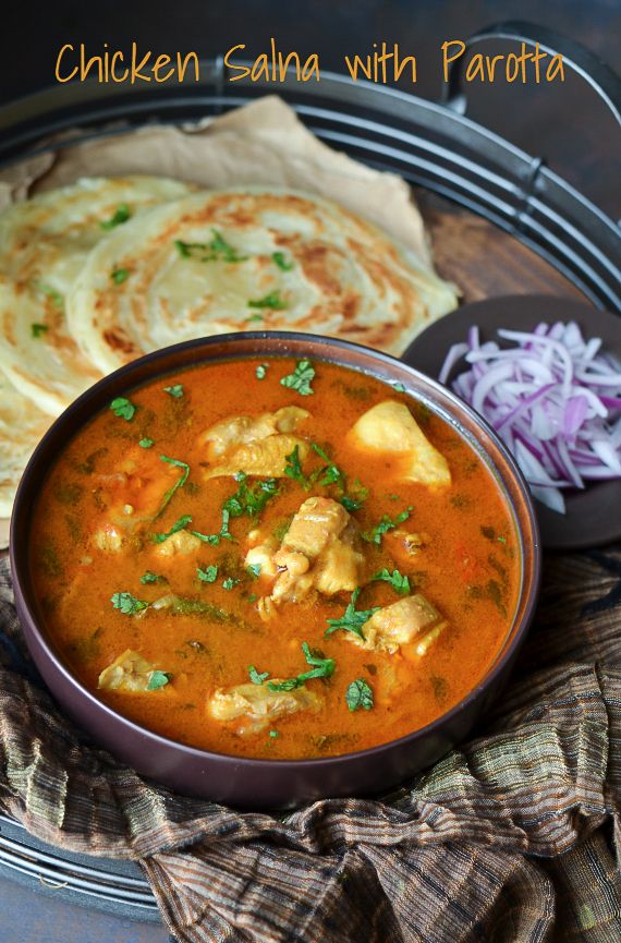 Parotta with Chicken Salna at Jai Indian Kitchen Centerton AR