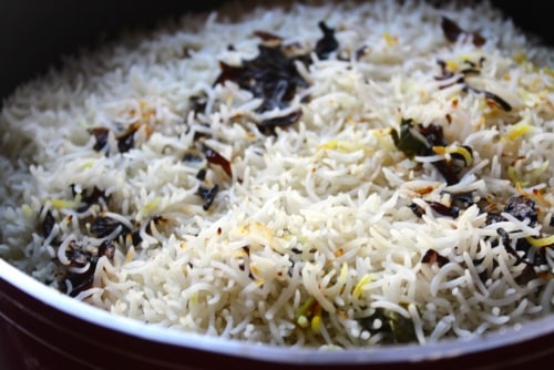 Gutti Vankaya Pulav at Jai Indian Kitchen Centerton AR