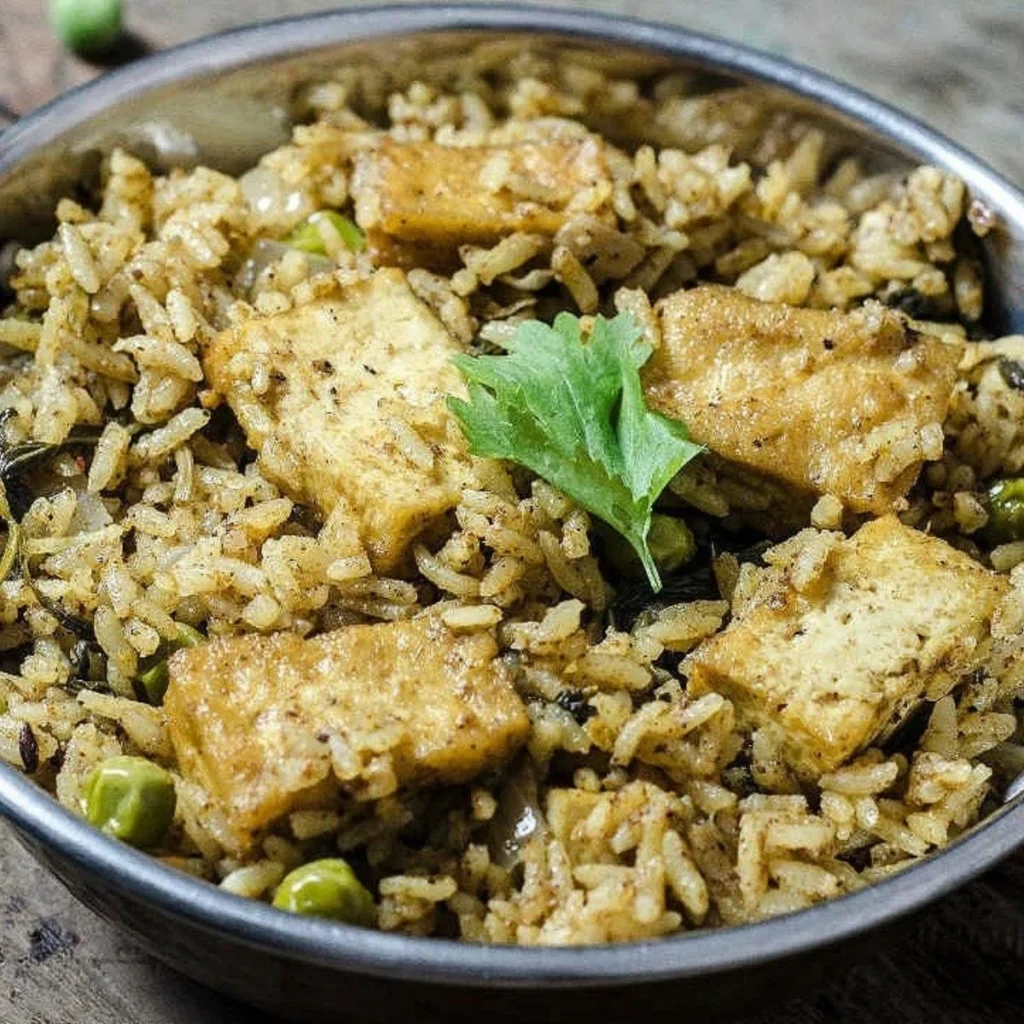 Gongura Paneer Pulav at Jai Indian Kitchen Centerton AR
