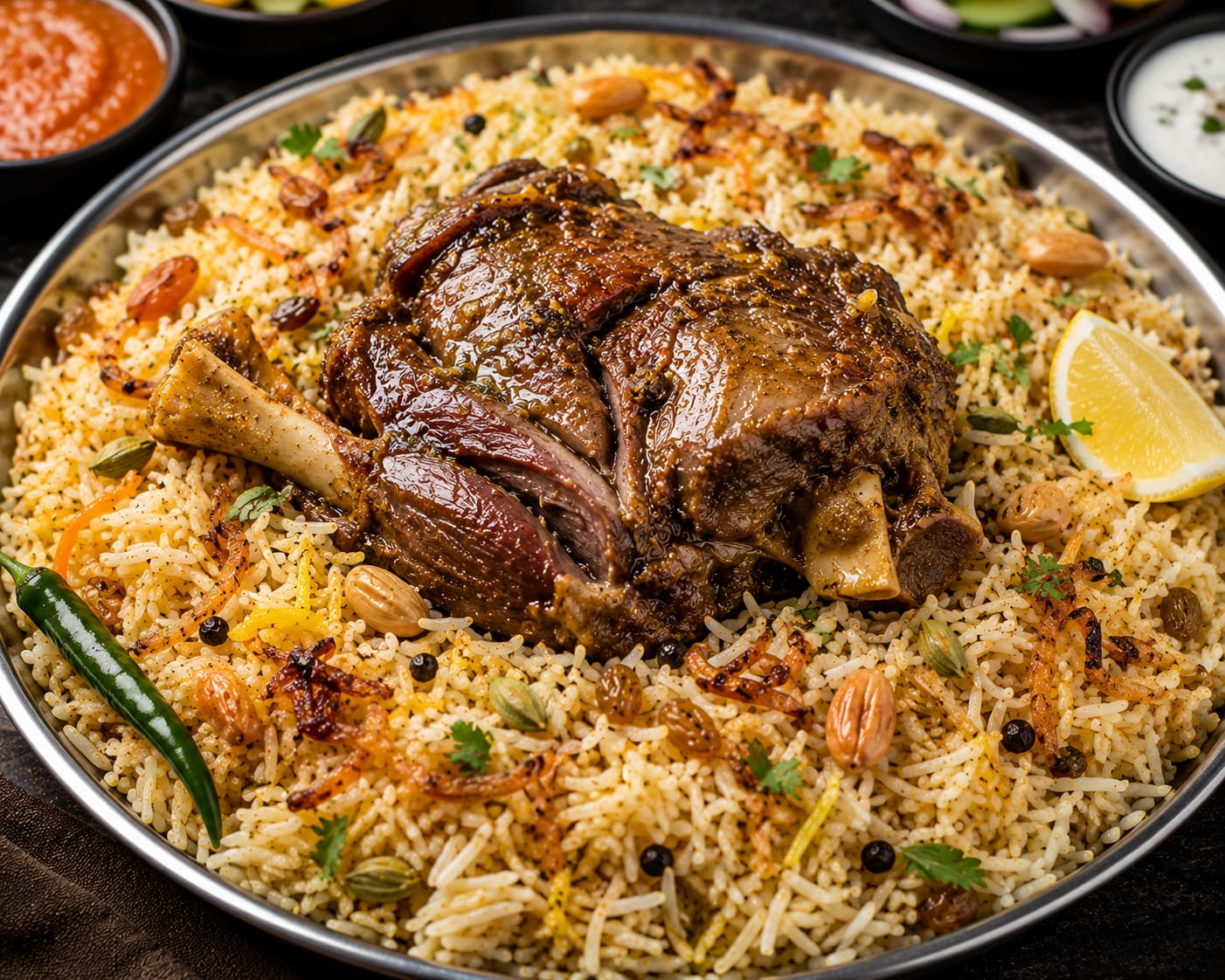 Juicy Goat Mandi at Jai Indian Kitchen Centerton AR