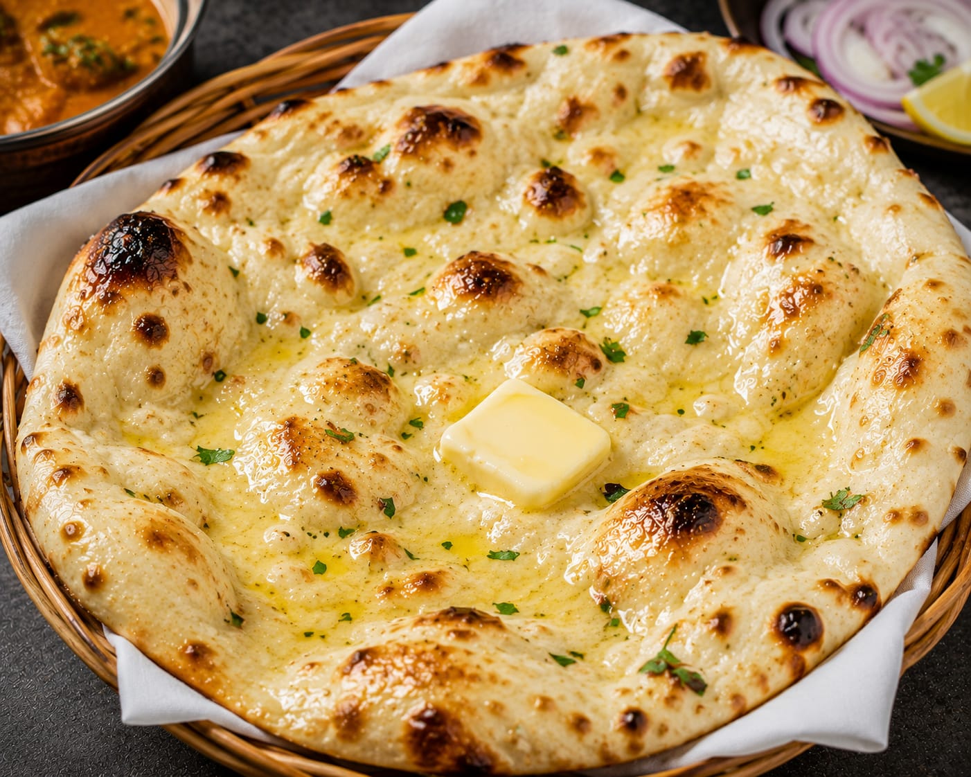 Butter Naan at Jai Indian Kitchen Centerton AR
