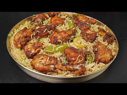 Chicken Fry Piece Pulav at Jai Indian Kitchen Centerton AR