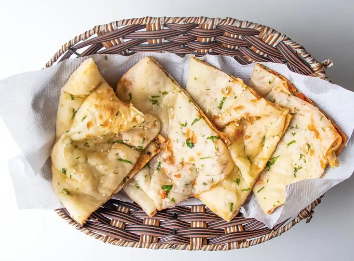Cheese Naan at Jai Indian Kitchen Centerton AR
