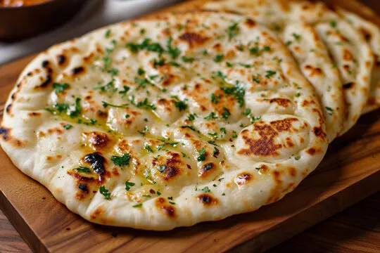 Garlic Naan at Jai Indian Kitchen Centerton AR