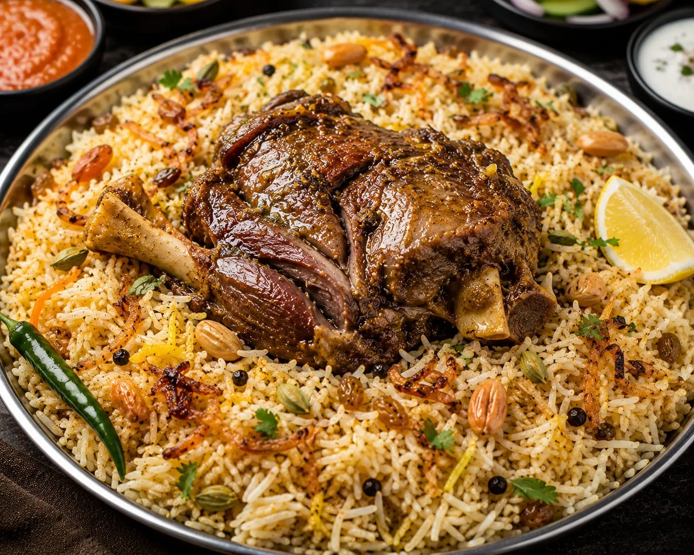 Juicy Goat Mandi at Jai Indian Kitchen Centerton AR