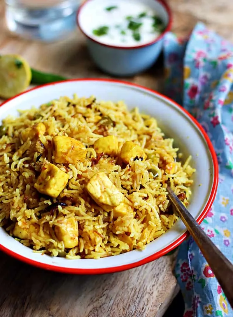 Monagadu Paneer Biryani at Jai Indian Kitchen Centerton AR