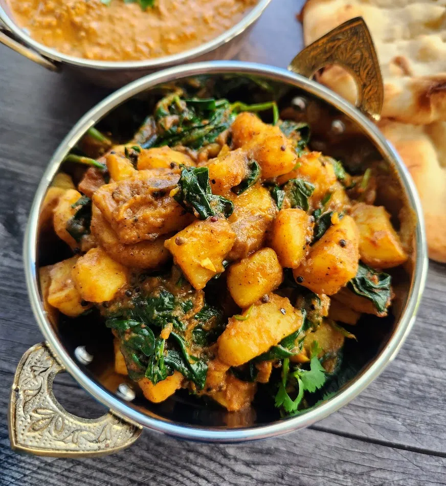 Saag Aloo at Jai Indian Kitchen Centerton AR