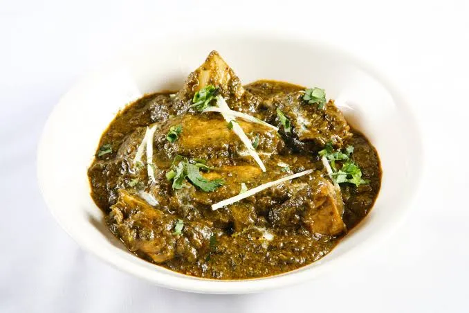 Saag Goat at Jai Indian Kitchen Centerton AR