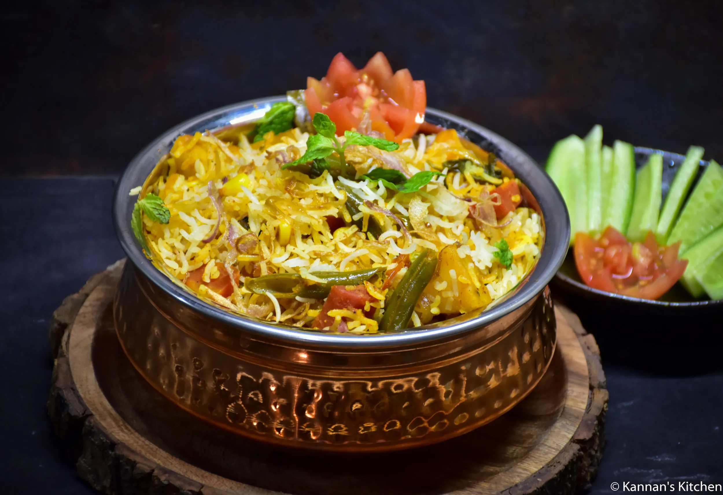 Veg Dum Biryani at Jai Indian Kitchen Centerton AR