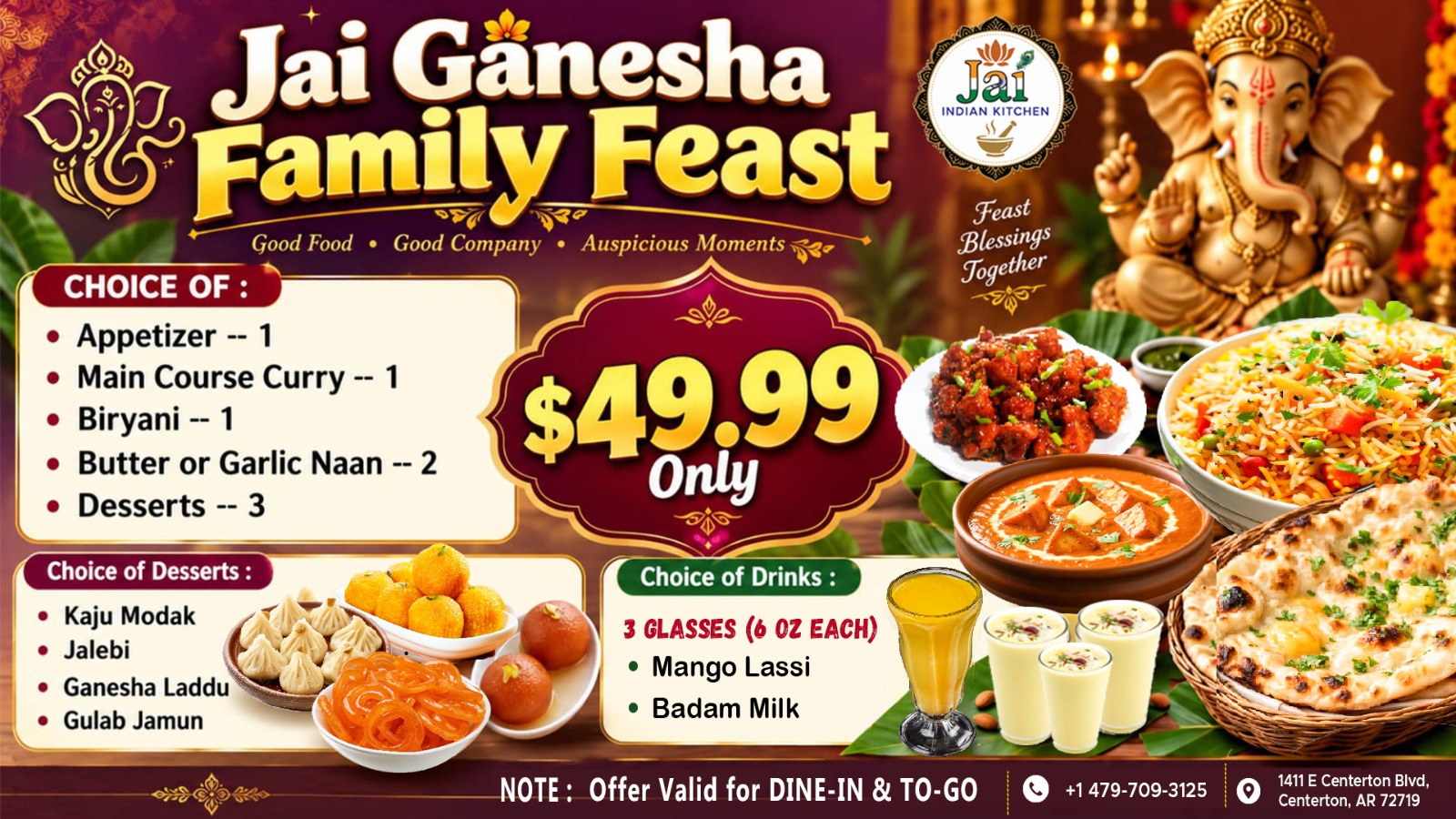 Jai Ganesha Family Feast
