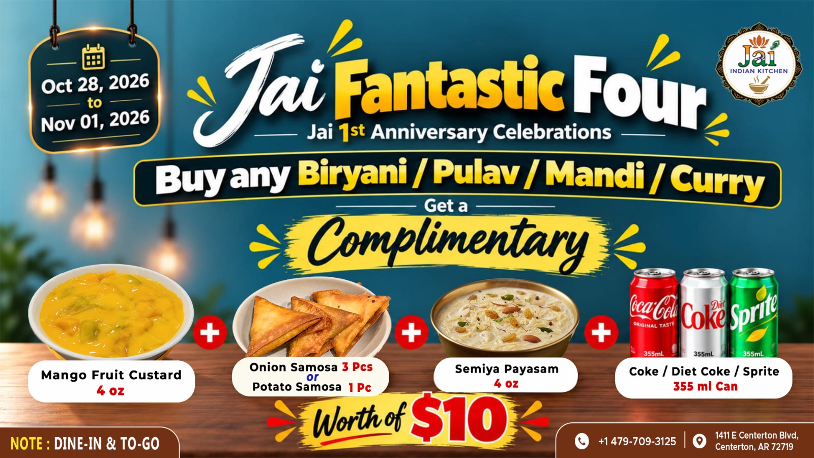 🎉 Jai Fantastic Four – 1st Anniversary Special Offer! 🎊